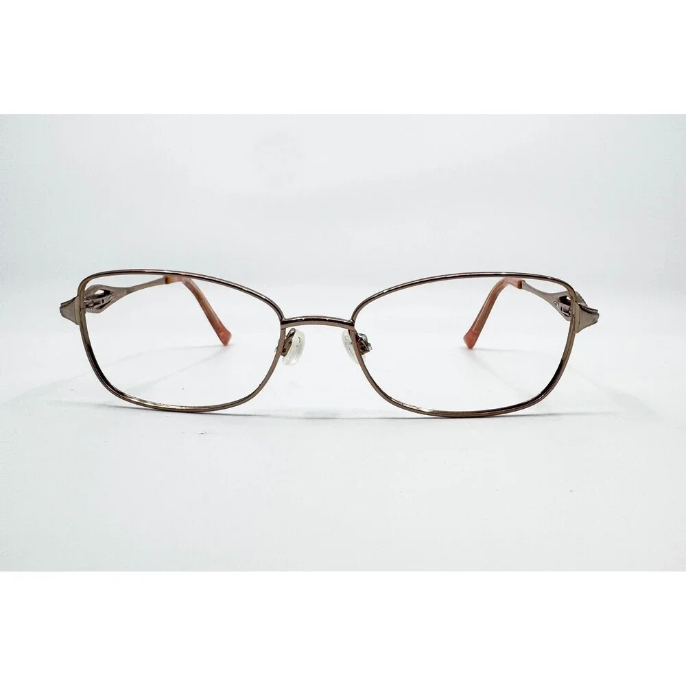 Tura Eyeglass Frames Womens Rose Gold R918 Filigree Temple 52-16-140